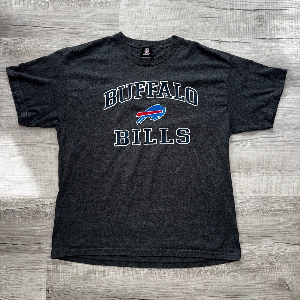 Vintage 2000s Buffalo Bills NFL Team Apparel Graphic T Shirt Men's XL Gray Rare